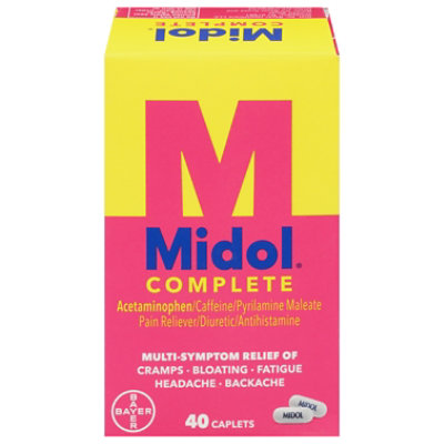 Midol Complete Pain Reliever Maximum Strength Caplets - 40 Count - Image 2