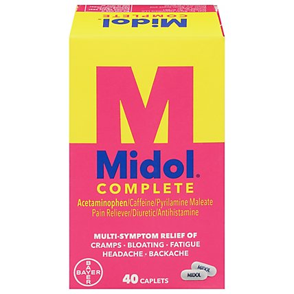 Midol Complete Pain Reliever Maximum Strength Caplets - 40 Count - Image 1