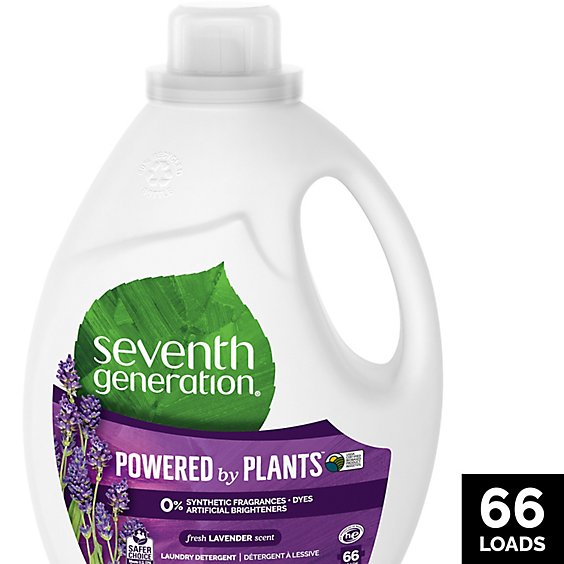 Seventh Generation Laundry Detergent Liquid Fresh Lavander Scent - 100 Fl. Oz.