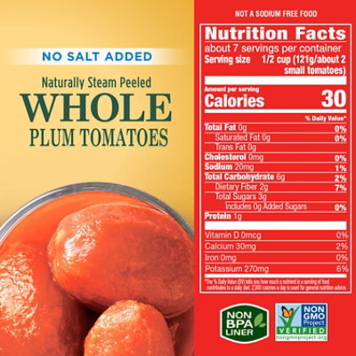 Hunt's No Salt Added Whole Peeled Plum Tomatoes - 28 Oz - Image 4