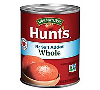 Hunts Plum Tomatoes Peeled Whole No Salt Added - 28 Oz