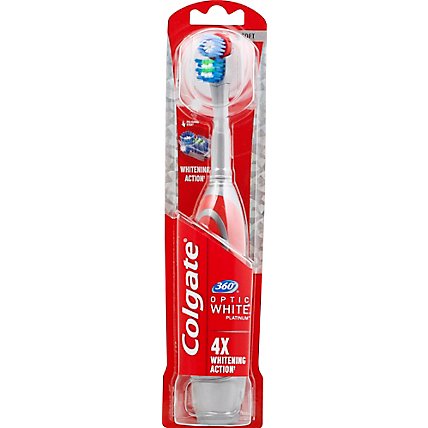 Colgate 360 Optic White Toothbrush Powered Soft - 1 Count - Image 2
