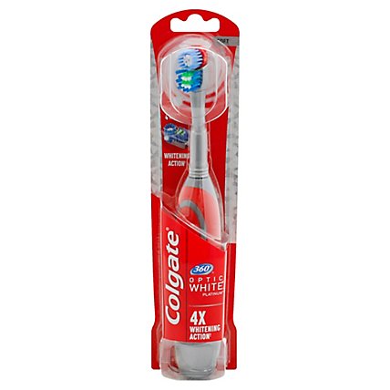 Colgate 360 Optic White Toothbrush Powered Soft - 1 Count - Image 1