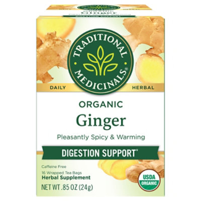 Traditional Medicinals Organic Ginger Herbal Tea Bags - 16 Count - Image 3