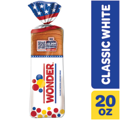 Wonder Bread Classic White Sandwich Bread Sliced White Bread Loaf - 20 Oz - Image 1