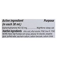 Signature Care Nighttime Sleep Aid Diphenhydramine HCl 50mg Berry - 12 Fl. Oz. - Image 4