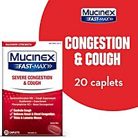 Mucinex Fast-Max Severe Congestion and Cold Medicine Maximum Strength Caplets - 20 Count - Image 1