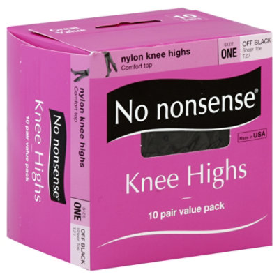 off black knee highs
