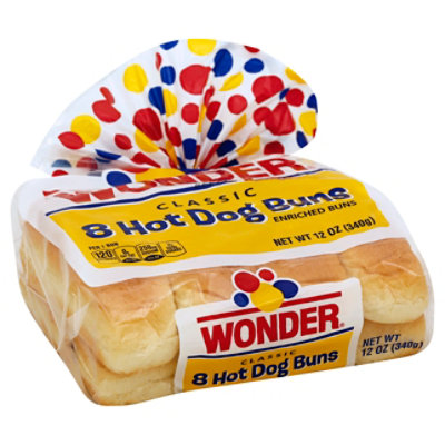 Wonder Hot Dog Buns Classic 12 Oz Vons