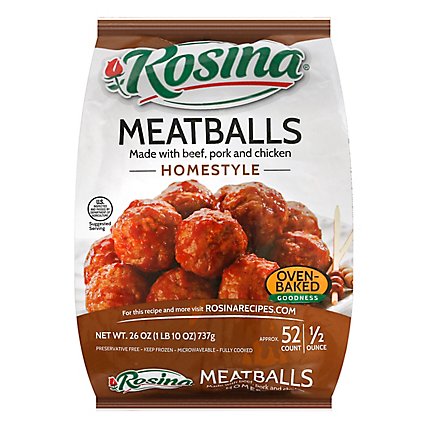 Rosina Meatballs Home Style - 26 Oz - Image 1