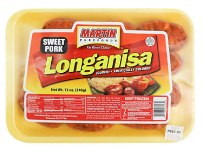 Martin Pork Longanisa - 16 Oz