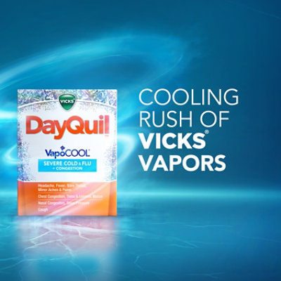 Vicks DayQuil Severe Plus VapoCool Caplets Cold & Flu Relief Non Drowsy - 24 Count - Image 6