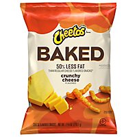 CHEETOS Snacks Cheese Flavored Crunchy Baked Less Fat - 7.62 Oz - Image 1