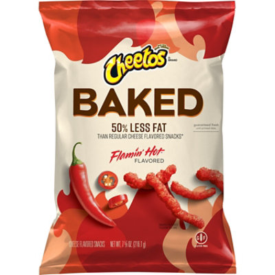 CHEETOS Snacks Cheese Flavored Baked Flamin Hot - 7.625 Oz - Image 2