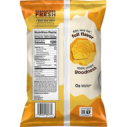 Ruffles Potato Crisps Oven Baked Cheddar & Sour Cream Flavored - 6.25 Oz - Image 6