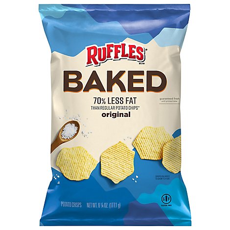 Ruffles Potato Crisps Oven Baked Original - 6.25 Oz