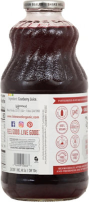 Lakewood Juice Pressed GMO Free Pure Cranberry - 32 Fl. Oz. - Image 6