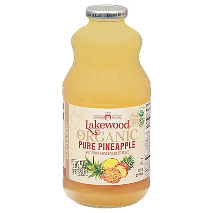 Lakewood Organic Fresh Pressed Juice Pure Pineapple - 32 Fl. Oz. - Image 3