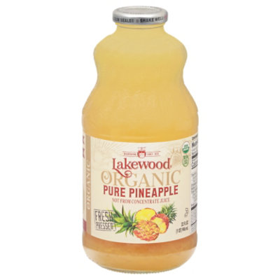 Lakewood Organic Fresh Pressed Juice Pure Pineapple - 32 Fl. Oz. - Image 3