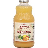 Lakewood Organic Fresh Pressed Juice Pure Pineapple - 32 Fl. Oz. - Image 2