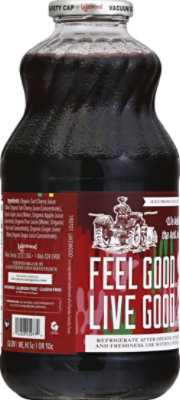 Lakewood Organic Juice Pure Fruit GMO Free No Sugar Tart Cherry - 32 Fl. Oz. - Image 3