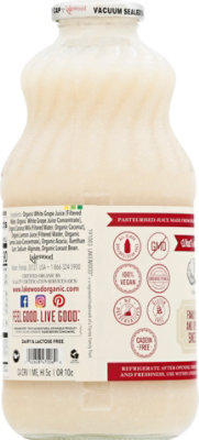 Lakewood Organic Juice Fresh Pressed GMO Free Good Source Of Fiber Coconut - 32 Fl. Oz. - Image 6