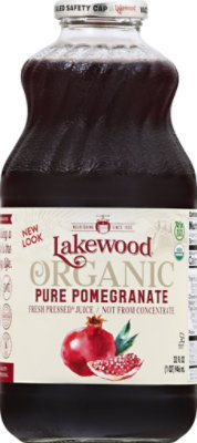 Lakewood Organic Fresh Pressed Juice Pure Pomegranate - 32 Fl. Oz. - Image 2