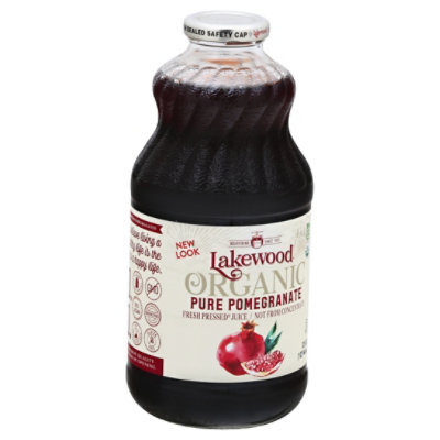 Lakewood Organic Fresh Pressed Juice Pure Pomegranate - 32 Fl. Oz.