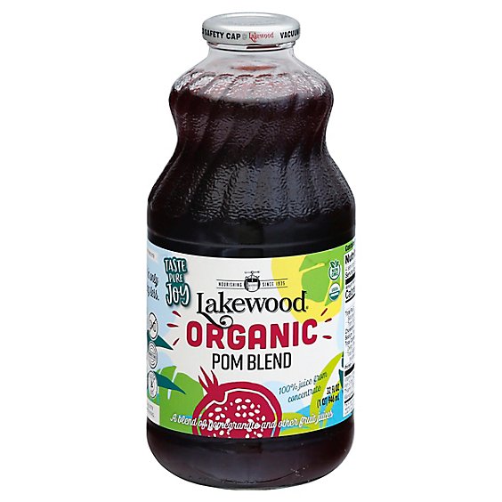 Lakewood Organic 100% Juice Pomegranate - 32 Fl. Oz.