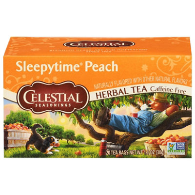 Celestial Seasonings Sleepytime Herbal Tea Bags Caffeine Free Peach 20 Count - 1 Oz - Image 3