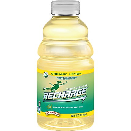 R.W. Knudsen Family Recharge Organic Lemon Juice Sports Beverage with Electrolytes - 32 Oz - Image 1