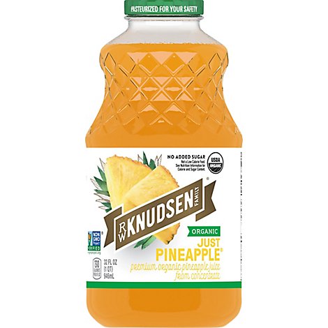 R.W. Knudsen Juice Organic Pineapple - 32 Fl. Oz.