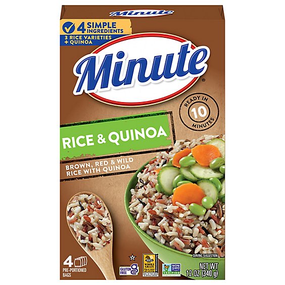 Minute Rice And Quinoa Instant In Box - 12 Oz