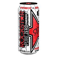 Rockstar Pure Zero Energy Drink Punched Zero Calorie - 16 Fl. Oz. - Image 3