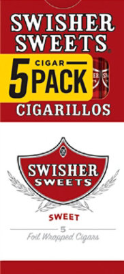 Swisher Sweets Cigarillos Sweet - 5 Count