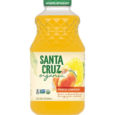 Santa Cruz Organic Peach Lemonade - 32 Oz - Image 1