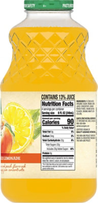 Santa Cruz Organic Peach Lemonade - 32 Oz - Image 3