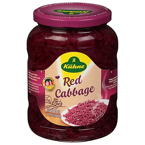 Kuhne Cabbage Red Pickled - 24 Oz