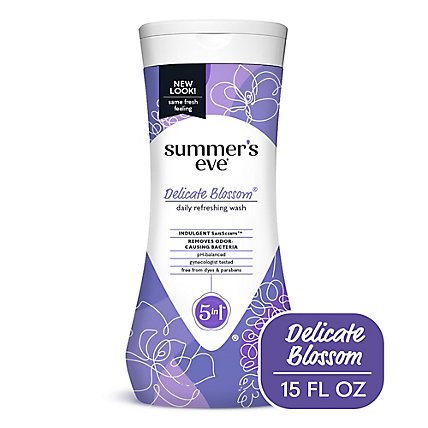 Summers Eve Delicate Blossom Cleansing Wash - 15 Oz - Image 1