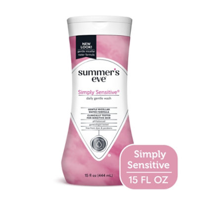 Summers Eve Cleansing Wash Simply Sensitive - 15 Fl. Oz.