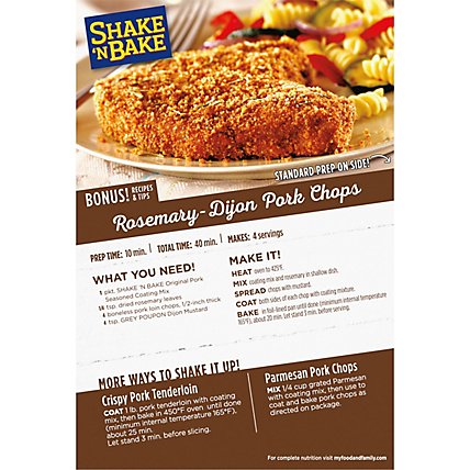 Shake 'N Bake Original Pork Seasoned Coating Mix Packets 2 Count - 5 Oz - Image 9