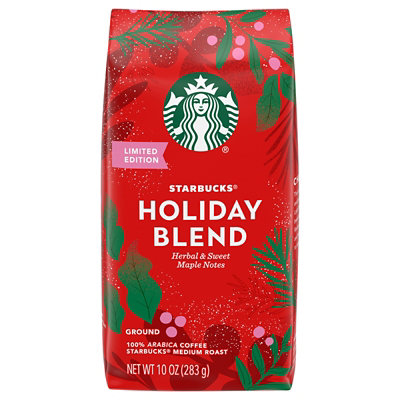 Starbucks Holiday Blend 100% Arabica Limited Edition Medium Roast Ground Coffee Bag - 10 Oz - Image 4