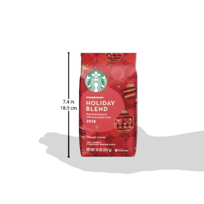 Starbucks Holiday Blend 100% Arabica Limited Edition Medium Roast Ground Coffee Bag - 10 Oz - Image 7