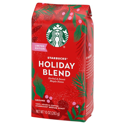 Starbucks Holiday Blend 100% Arabica Limited Edition Medium Roast Ground Coffee Bag - 10 Oz - Image 3