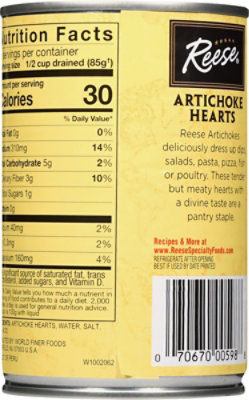 Reese Artichoke Hearts Quartered - 14 Oz - Image 6