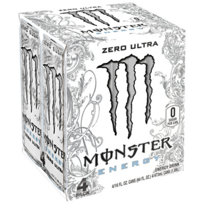Monster Energy Drink Zero Ultra - 4-16 Fl. Oz.