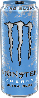 Monster Energy Ultra Blue Sugar Free Energy Drink - 16 Fl. Oz.