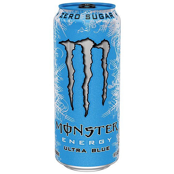 Monster Energy Ultra Blue Sugar Free Energy Drink - 16 Fl. Oz.