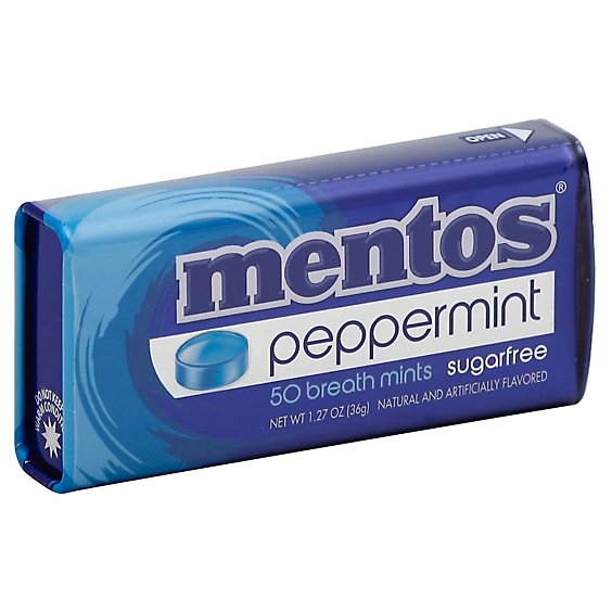 Mentos Breath Mints Sugar Free Peppermint - 1.27 Oz