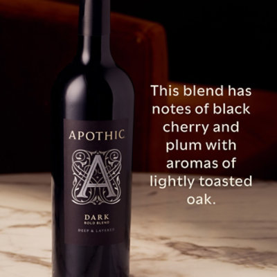 Apothic Dark Red Blend Red Wine - 750 Ml - Image 4